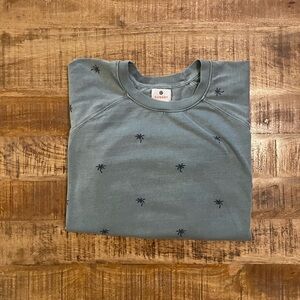 Sundry Palm Tree Raglan Crewneck Pullover